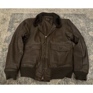 Vintage 70s USN G-1 Flight Jacket Brill Bros MIL-J-7823E Goatskin Sz 40 Scovill